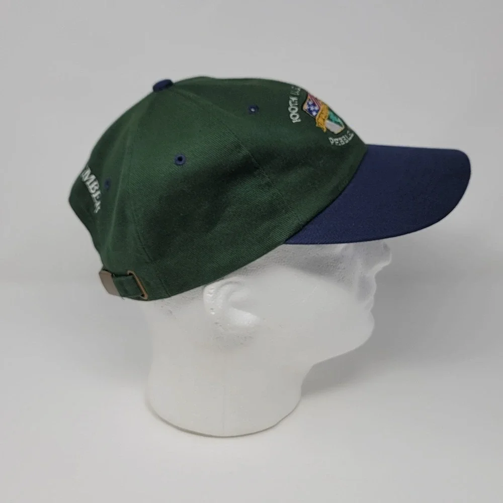 100th U.S. Open Pebble Beach Strapback Hat Cap Mens One Size Green Blue 2000 Y2K